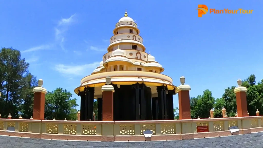 a building with a tower of Sivagiri Mutt, historical and spiritual  place to visit in Varkala
